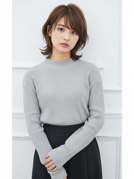 アイニ 天王寺アポロ店(aini) アディクシーカラーハイライトダブアルカラーレイヤーカットボブ