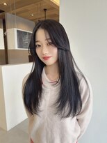 ライリー(riley)&nbsp;レイヤーカット×グレー