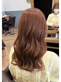 暖色系カラー×ピンクチョコレート/10代/20/代30代