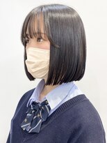 モリオフロムロンドン 松戸店(Morio from London)&nbsp;【morio松戸 石山】黒髪ぷつっとボブ内巻きボブ丸みボブ前髪あり