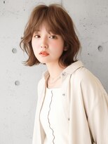 ニューヨークニューヨーク 樟葉店(NYNY)&nbsp;ゆるふわミディアム/ハッシュカット/ベージュ/韓国レイヤー