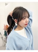 韓国ヘア　レイヤー　顔まわり