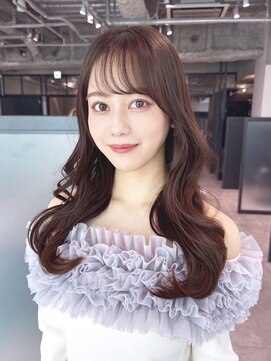 アイティー バイ アルバム 中野店(IT by ALBUM) 前髪カット大人ガーリー顔周りレイヤーロング_F21407