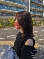 アネロ 名古屋(anhelo) ミディアムレイヤー×ココアブラウン×名駅