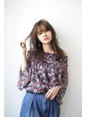 【透明感☆】グレージュニュアンスセミディ