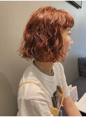 【田中結】 切りっぱなし　ボブパーマ　くるくる