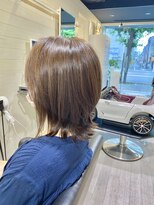 アンプヘアー 二条店(unpeu hair) 【イルミナカラー】レイヤーボブ/極細ハイライト
