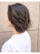 ファム 札幌大通(fam)&nbsp;30代40代50代透明感グレージュ◎レイヤーボブ小顔イメチェン