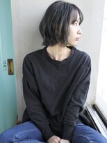 バース(BIRTH)&nbsp;天神【BIRTH】うぶバングミニボブ×くすみブルー　　2