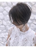 Moana【駒沢】#ハンサムショート#センターパート#暗髪#ショート