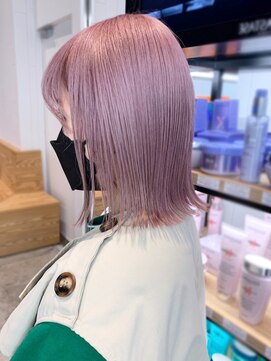 アルバム 池袋(ALBUM) ピンクラベンダー_こなれミディホワイトグレージュ_ba390921