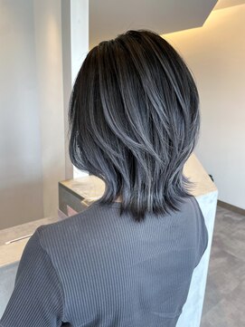 フェーディン(fa/din) バレイヤージュモノトーングレー