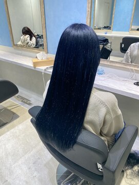 アソビセカンド 原宿(ASOBI 2nd) ロング/色落ち綺麗なネイビーブルー