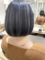 アース 川崎店(HAIR&MAKE EARTH) グレーハイライトボブ