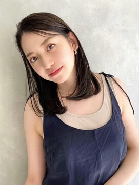 アンク(ank) 大人可愛い20代30代40代インナーカラー小顔ミディアムレイヤー