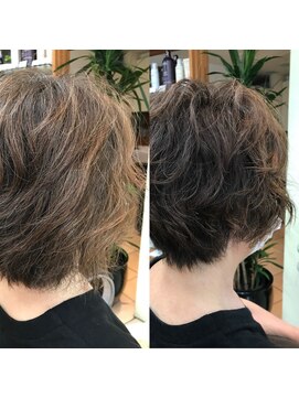 あさひ くせ毛を活かすニューヨーク式ドライカット　4