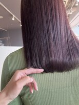 ヘアーエスクールシーユー 枚方T-SITE店(hair S.COEUR×Cu) 冬カラー/カシスピンクカラー/ラインボブ