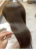 くびレイヤーグレーベージュニュアンスカラー白髪染め白髪ぼかし