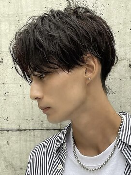 フィフス 栄(fifth) ツイストスパイラルパーマツーブロックメンズマッシュ