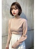 大人可愛い小顔前下がりボブ×ナチュラルボブ×ミニボブ20代30代