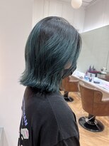 コワファースト  させぼ五番街店(COIFF1RST)&nbsp;ダークグリーン×グラデーションカラー