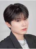 韓国センターパートコンマバングフェザーパーマニュアンスパーマ