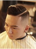 七三分け