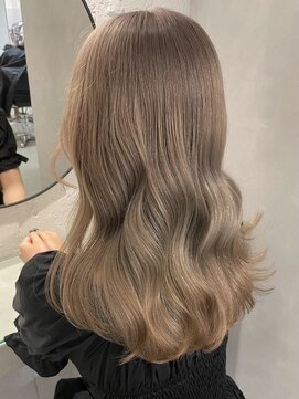 フォト 富山(foto) 姫カットレイヤー/くすみベージュ/韓国風巻き/顔周り/前髪/富山