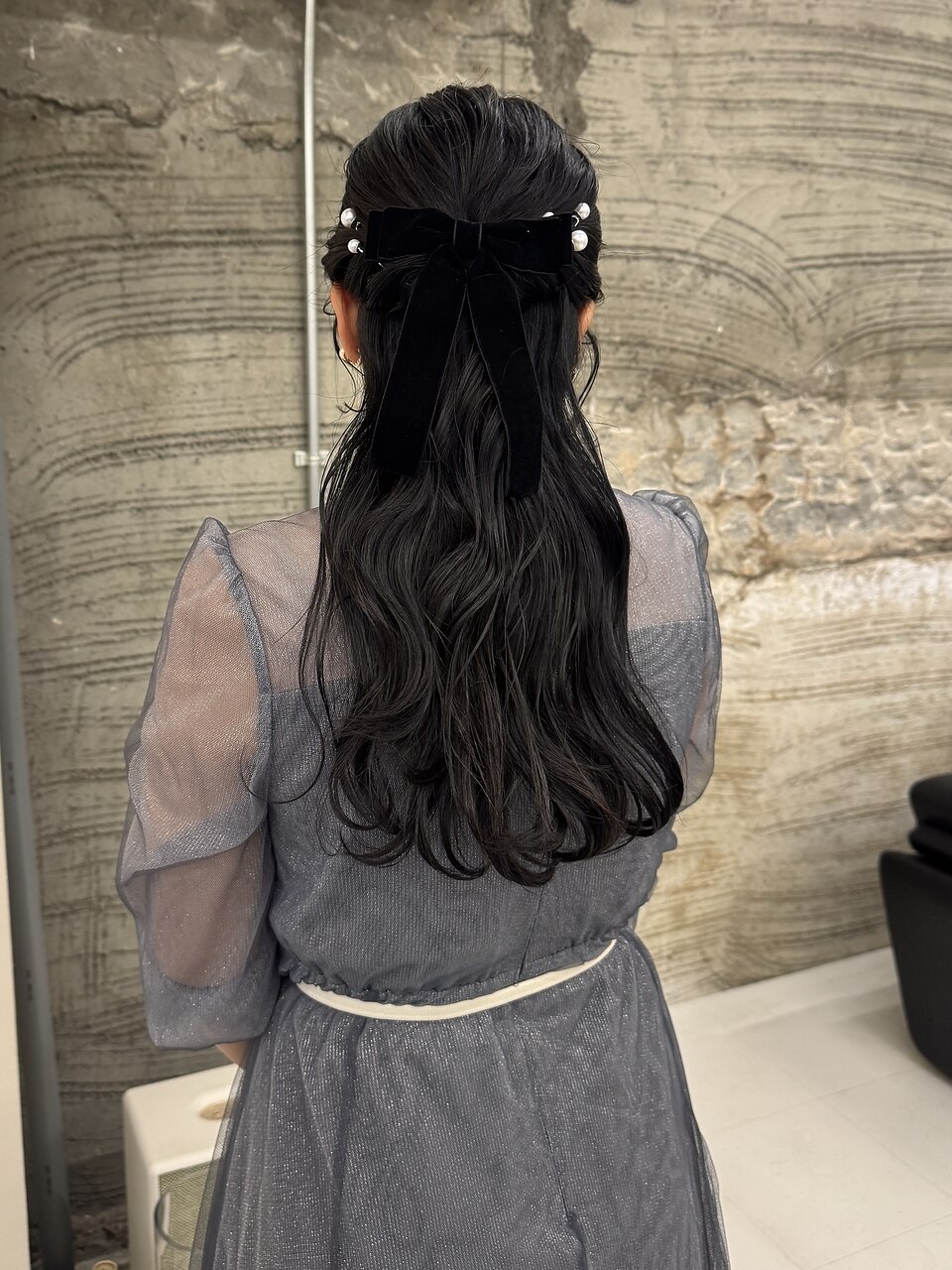 ハーフアップ/ヘアアレンジ/結婚式お呼ばれヘア：L263444419