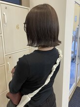 ジュエ ヘアー デザイン(Jue hair design) ミディアムボブ/クリームブラウン/20代/30代/西三河/知立