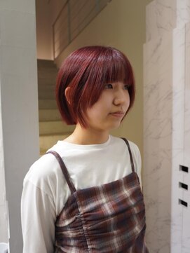 クリアーオブヘアー 一社店(clear OF HAIR) cassis pink × bob
