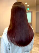 フラワーズ(Flowers)&nbsp;チェリーブラウン ブリーチなしダブルカラー 髪質改善 ツヤ髪