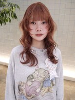 ローエ バイ デコ(Rohe by DECO)&nbsp;【kira】ピンクオレンジ/ワイドバング/ブリーチ1回