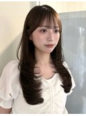 layer cut × 顔周り cut