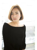 【salon de MiLK 原宿】大人かわいい上品耳かけボブ