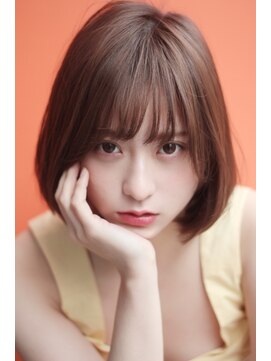 クーエフー(coo et fuu) 【coo et fuu 表参道】タンバルモリ ミルクティー 丸みボブ