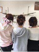 卒業式みんなでヘアセット2