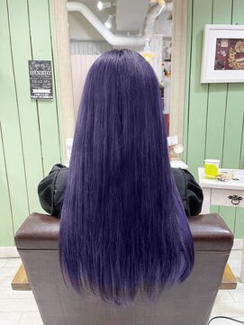パワーオブヘアーセイカ(Power of Hair Seika) ロングヘアのダブルカラー×ラベンダーパープル