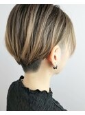 メンズライク刈り上げボブ刈り上げショート耳かけボブマッシュ