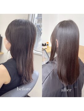 リアン 四条大宮店(Lien) 『髪質改善』ストレートエステ（縮毛矯正）（リタッチ可）