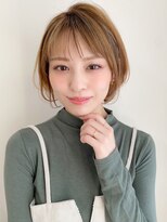 トゥーナ 表参道(tona) ハンサムショート・小顔カット・ペールベージュ・大人かわいい