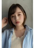 大人可愛い前髪/ミディアム/ボブ/20代30代/原宿/表参道