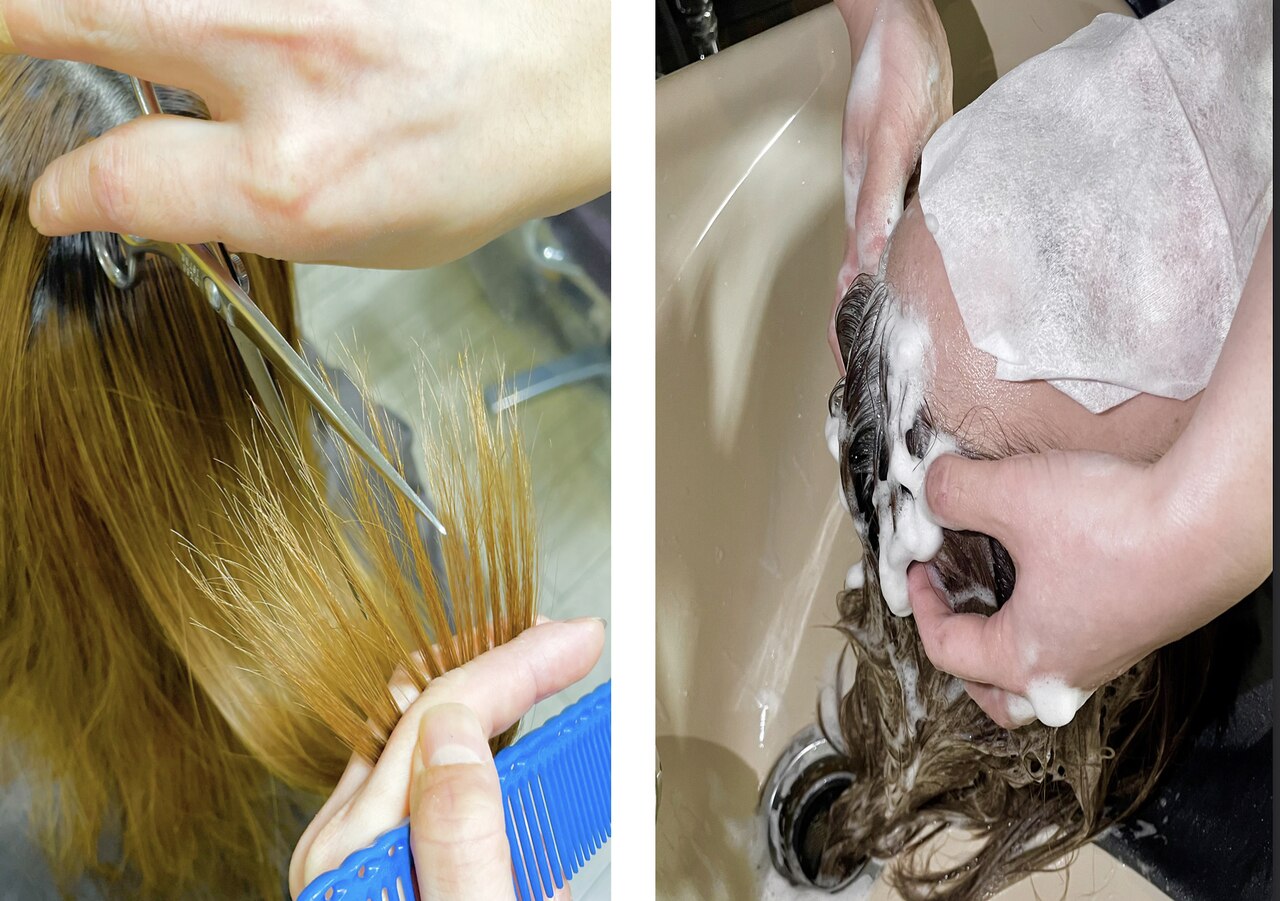 カット・シャンプー・ワックス仕上げ　\3410→\3300