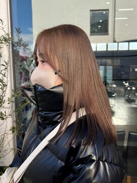 マザー(MOTHER) ダブルカラーミルクティーベージュカラーケアブリーチハイトーン