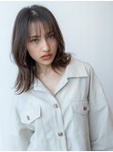 大人かわいい/韓国レイヤー/くびれ巻き/レイヤーカット/前髪