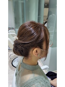 パーソンズ 本八幡店(PAR SON'Z) 編み込みアップスタイル