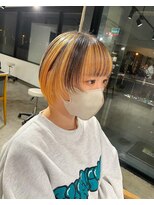 ニュート(Neut )&nbsp;アンブレラカラーボブ/ハイトーンイエロー/ケアブリーチ名古屋