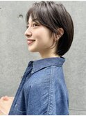 イメチェン×ショートカット×似合わせカット×小顔前髪e