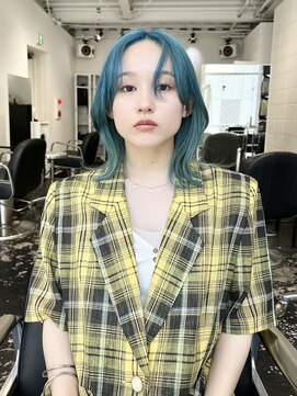 ココ 原宿(KOKO) ウルフカット/ハイトーンカラー/前髪なし/ケアブリーチ/小顔