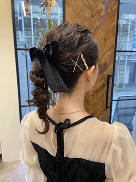 ジェミニ(gemini) 編み下ろしパーティヘア